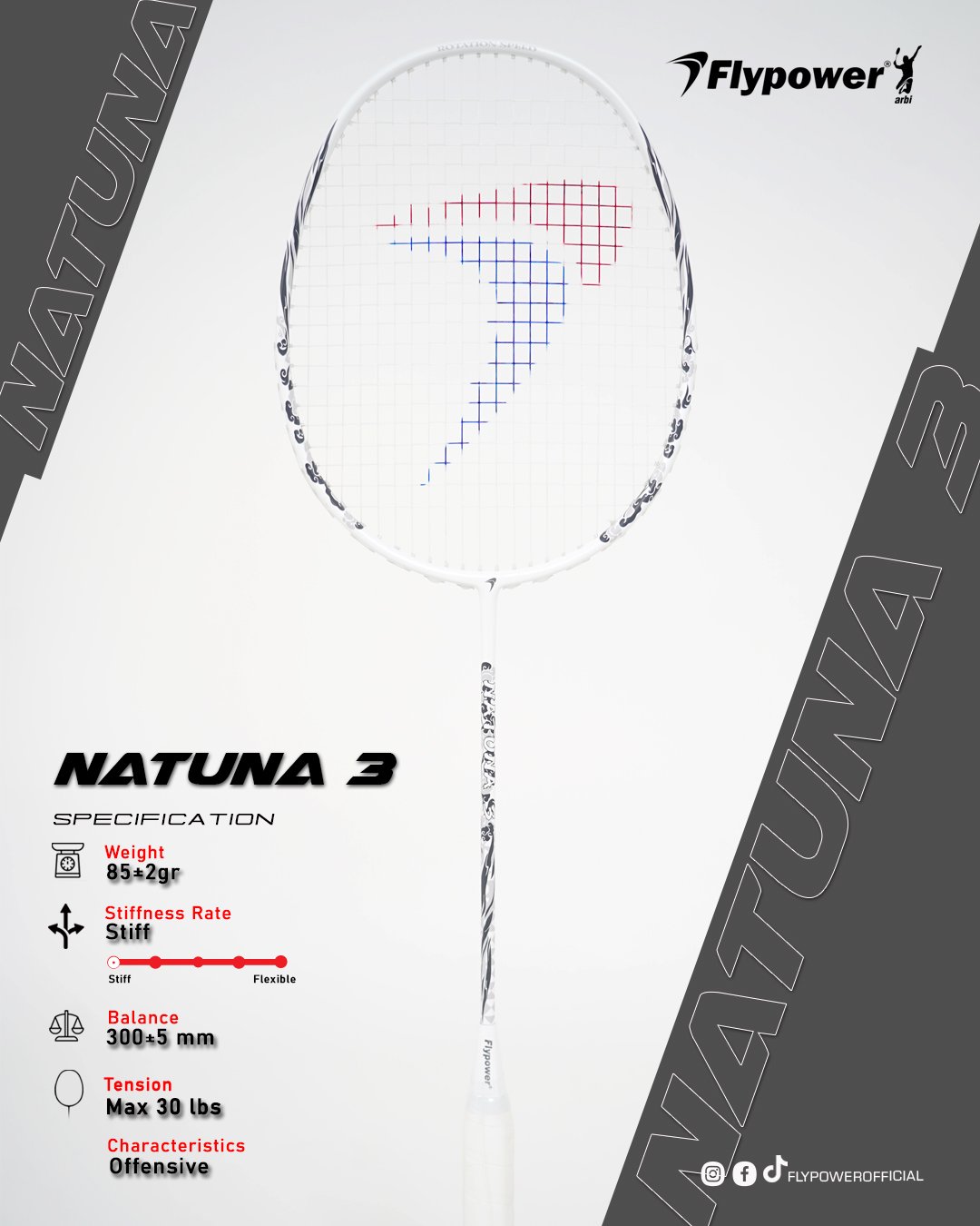 Natuna 3, rackets by Flypower